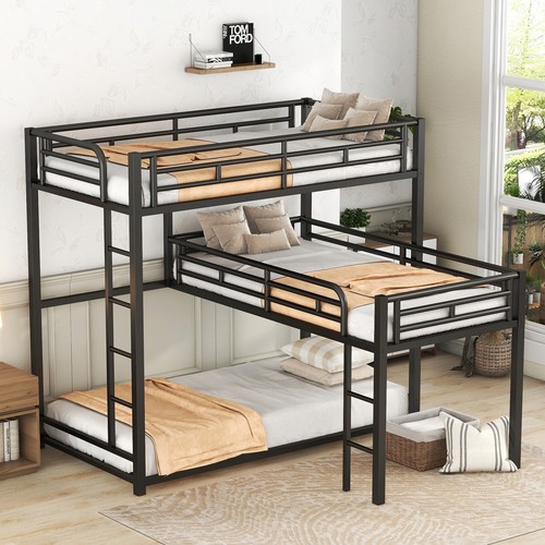 Twin size metal bunk bed - bunk,