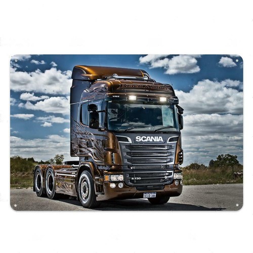Plaque métal camion routier - plaque,