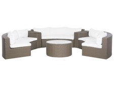 Salon de Jardin en Faux Rotin