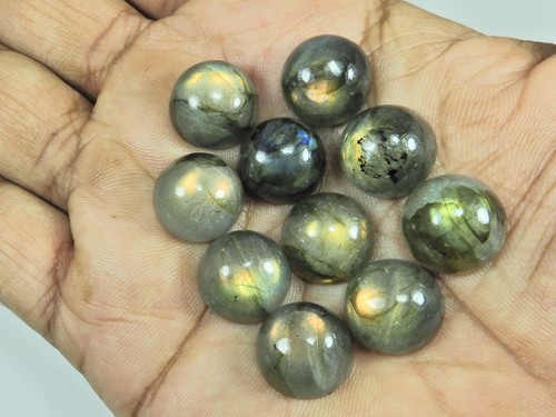 Cabochon rond labradorite - rond, en