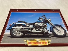 Harley Davidson 1340 Fat Boy 1989 fiche carte moto passion collection Atlas
