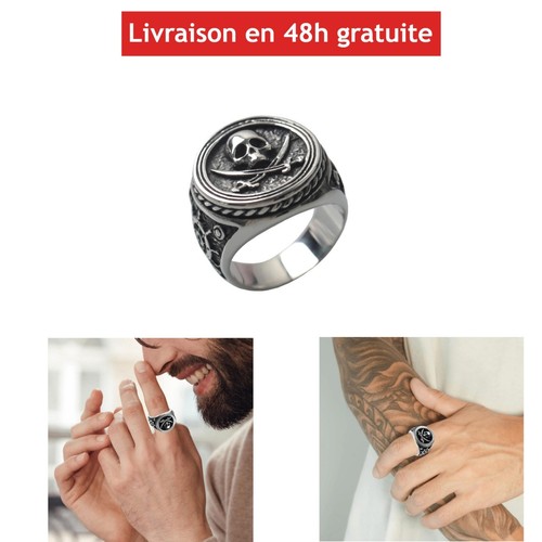 Bague homme acier inoxydable - homme,