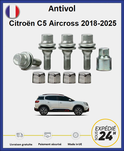 Ecrous antivol roues - ecrous,