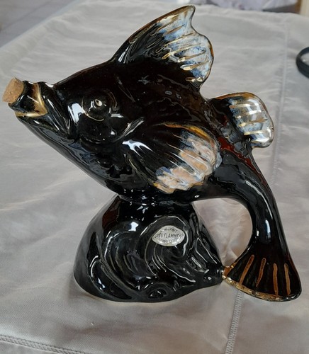 Petite carafe poisson grès - petite,