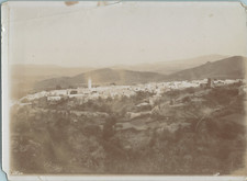 Algérie, Nedroma, vue de la ville  vintage print,  Tirage citrate  13x18  