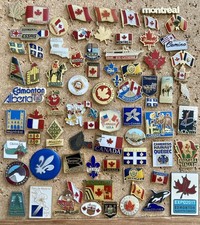 Rare LOT 73 PIN'S CANADA Québec Montréal Pin Épinglettes Vintage