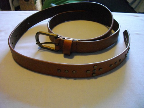 Ceinture cuir marron one - en,