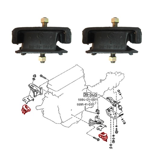 Supports moteur avant - , pour