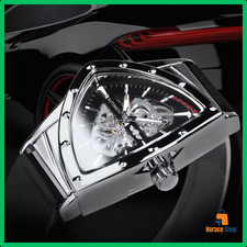 ✅ Montre Homme WINNER Automatique Black & Silver Élégante Mécanique Bracelet