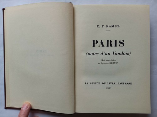 Ramuz paris notes - paris,,