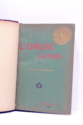 Livre ancien champsaur orgie - livre,