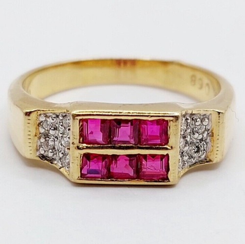 Bague chevalière art deco - , or