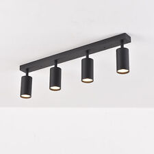 Lustre À LED 4 Flammes Orientable | Spots De Plafond Noirs