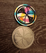 Slammer x2 pog officiel métal et plastic arc en ciel pogs officiels
