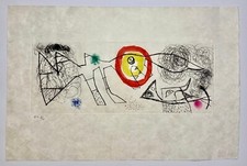 Joan MIRO  "Erik Satie-Poemes et chansons"-1969-Eau forte et aquatinte