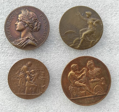 Lot medailles bronze - lot,