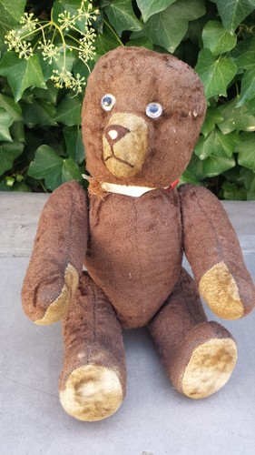 Ancien ours peluche marron - ours,