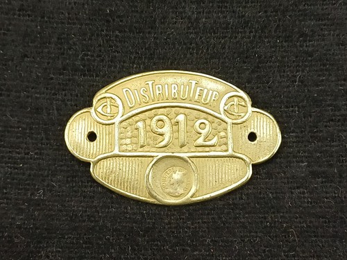 Plaque fiscale 1912 - , laiton