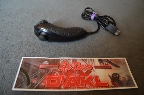 Manette nunchuk noir pour - manette,