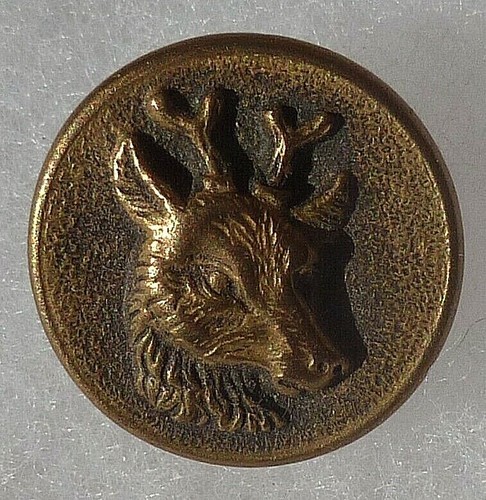 Bouton ancien chasse vénerie - chasse,