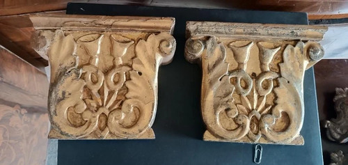 Paire ancienne frises en - paire,