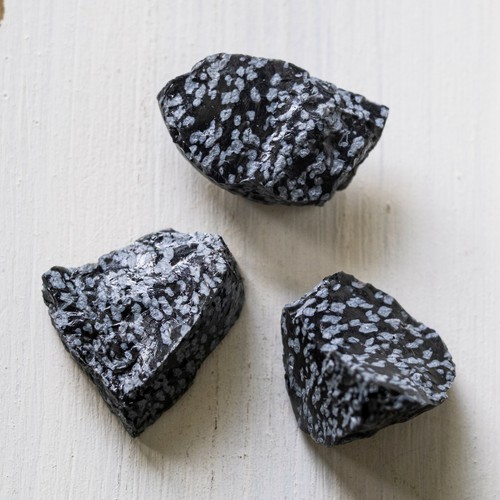 Lot obsidienne flocon de - 3,