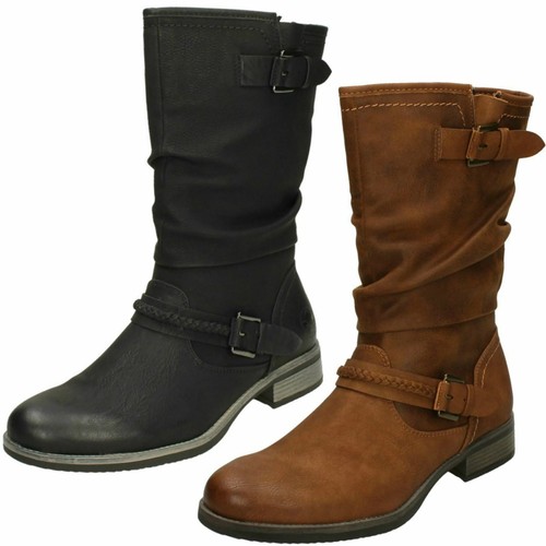 Bottes mollet rieker 98860 - mi-mollet,