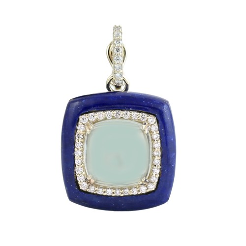 Pendentif halo diamant