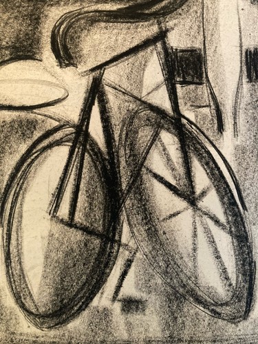 Dessin drawing fusain peintre - fusain,