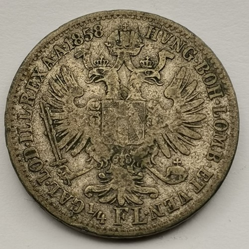 Florin 1858 a vienne - 1/4,