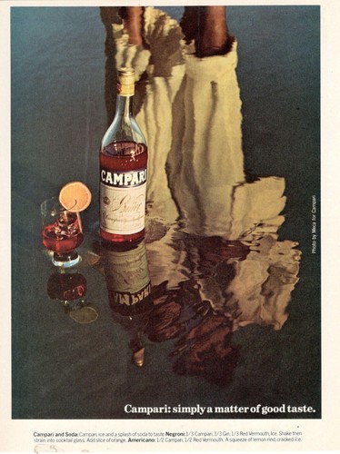 Campari bitter publicité - campari,