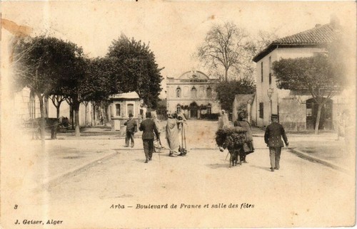 Cpa algérie arba boulevard - cpa, ak