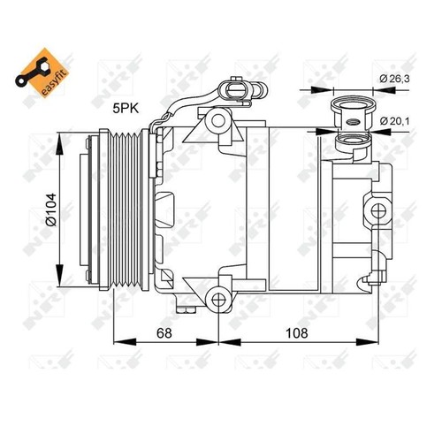 Nrf 32082 compresseur - 32082,