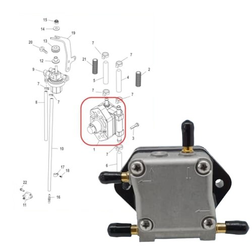 Pour for mercury moteur - 30, 60