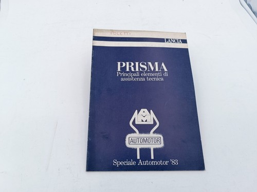 Manuel atelier lancia prisma - manuel, d'atelier