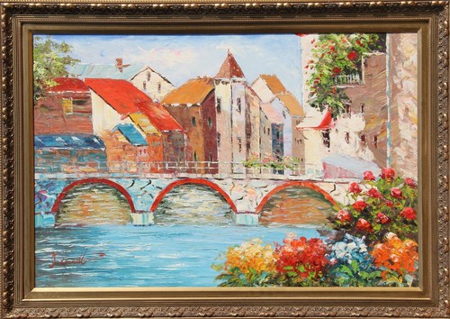 Burnett village canal - j., huile