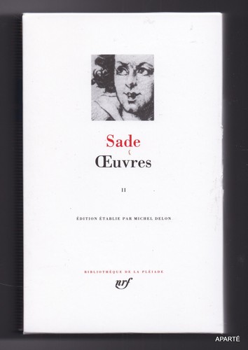 Sade oeuvres pléiade 2011 - sade, ii