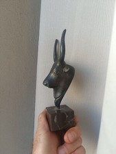 Tête taureau bronze - en,