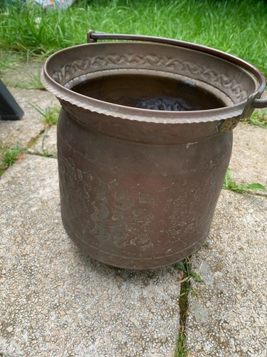 Chaudron cuivre arabe antique - chaudron,