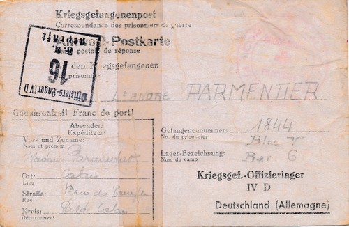 Carte oflag cachet - oflag,