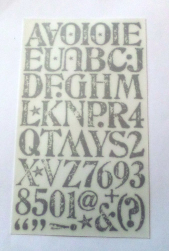 Planche transfert chiffres - transfert,