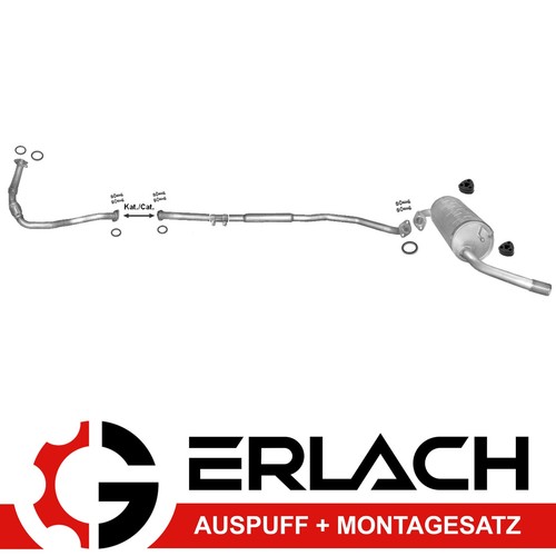 Pot échappement pour - d'échappement, toyota