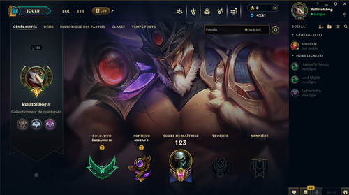 Compte lol euw emeraude 11 - euw,