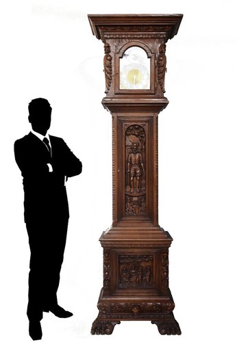 Horloge parquet chêne - horloge, de