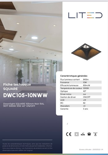 Spot led lited encastré - spot,