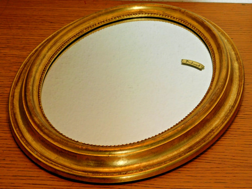 Vintage miroir doré 1970 - vintage,
