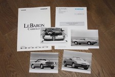 (124A) Informations presse Chrysler Lebaron cabriolet Juin 1992
