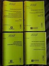 (303MA) 4 Manuels atelier PEUGEOT 106 - Protections et sécurité et télécommande.