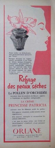Publicité 1958 orlane - publicitÉ,