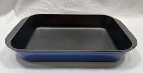 Creuset blue enamel cast - le,